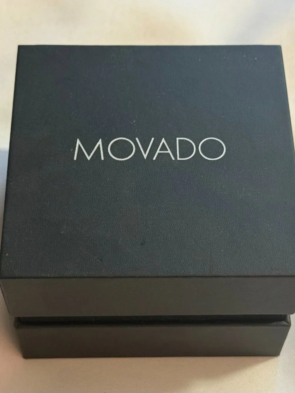 Movado Classic Museum 2100017 Women's 28mm Silver Steel Black Watch NEW